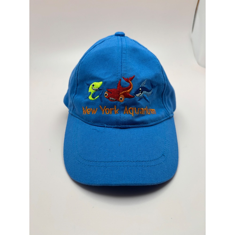 Jacobson Hat New York Aquarium Shark Embroidered Blue Cotton Baseball Cap Tots